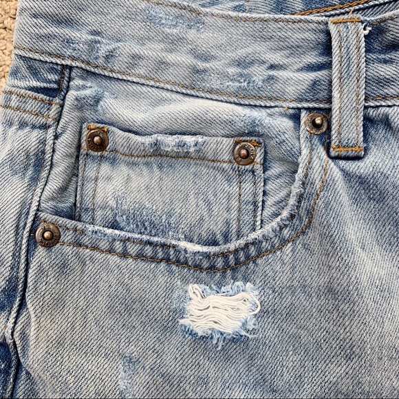 Pistola Devin High Waist Distressed Cutoff Denim Shorts Sz 29 - Picture 7 of 14